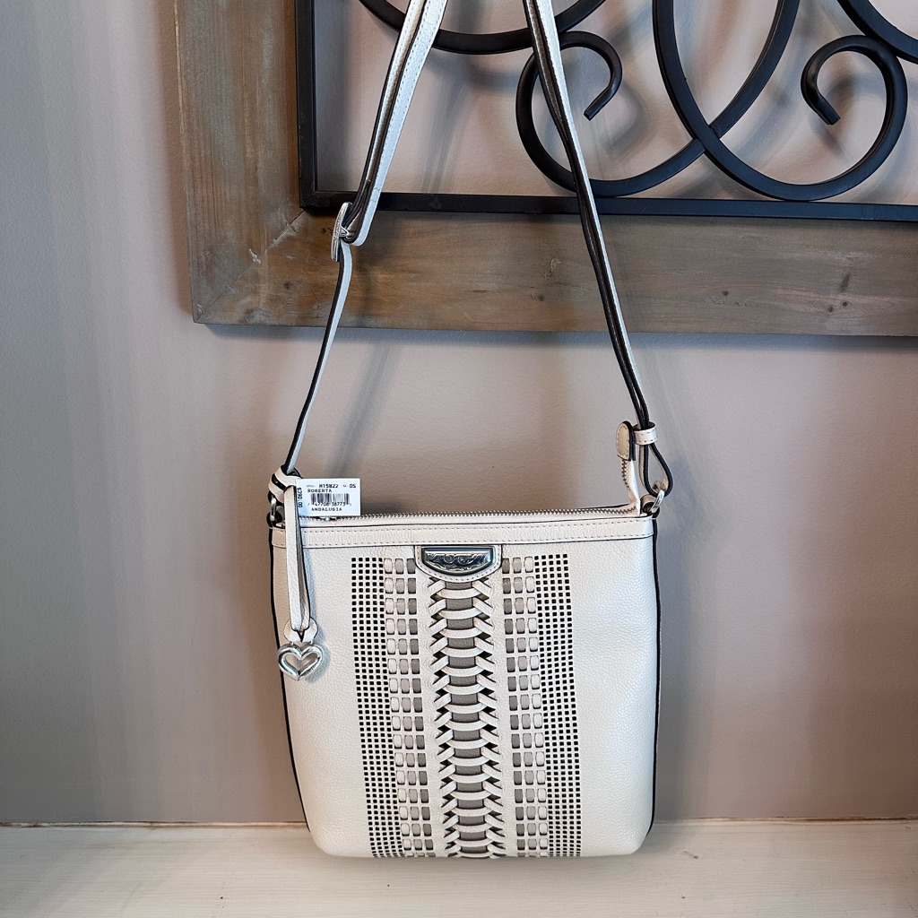 Brighton Roberta Andalusia White Cream Crossbody Bag
